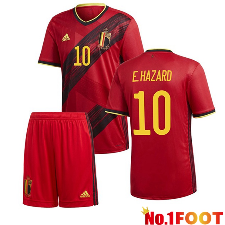 Belgium (E.HAZARD 10) Kids Home Jersey 2020/2021