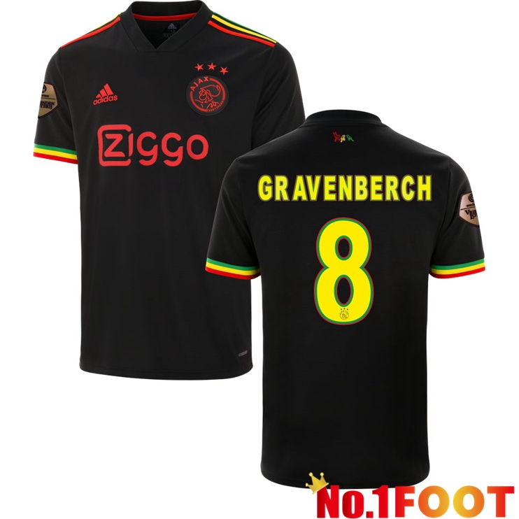 AFC Ajax（GRAVENBERCH 8）Third Jersey Black 2021/2022