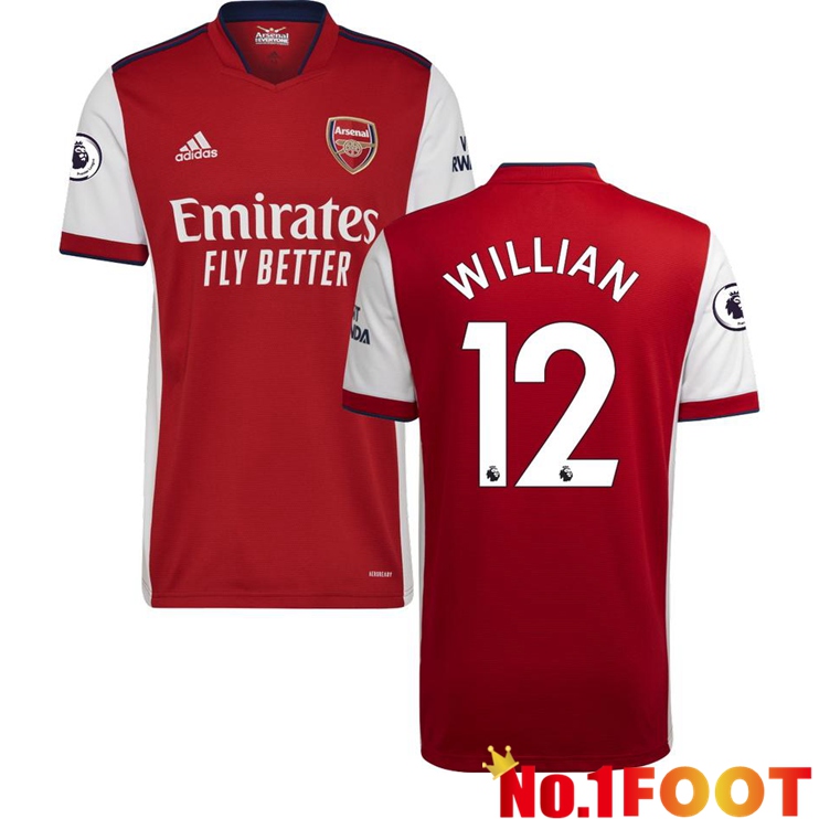 FC Arsenal (WILLIAN 12) Home Jersey Red/White 2021/2022