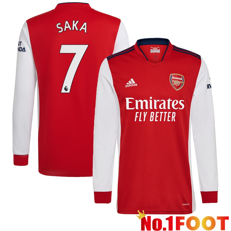 FC Arsenal (SAKA 7) Long sleeve Home Jersey 2021/2022