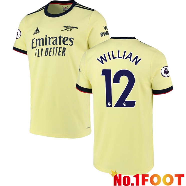 FC Arsenal (WILLIAN 12) Away Jersey Yellow 2021/2022