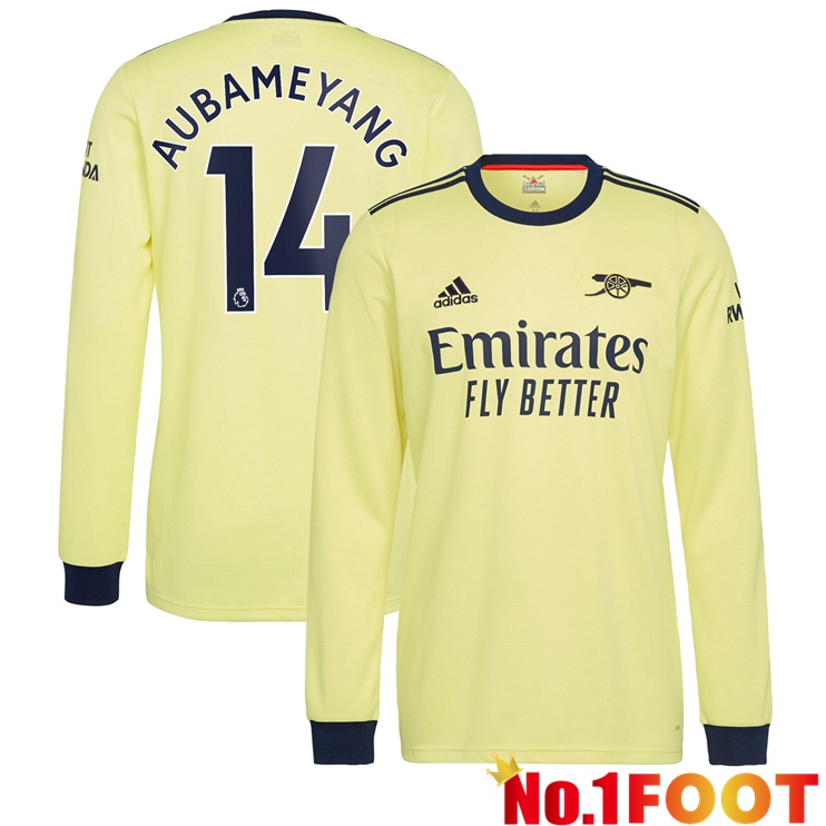 FC Arsenal (AUBAMEYANG 14) Long sleeve Away Jersey 2021/2022