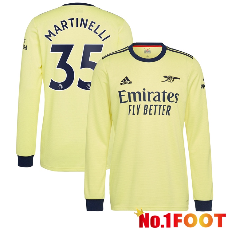 FC Arsenal (MARTINELLI 35) Long sleeve Away Jersey 2021/2022