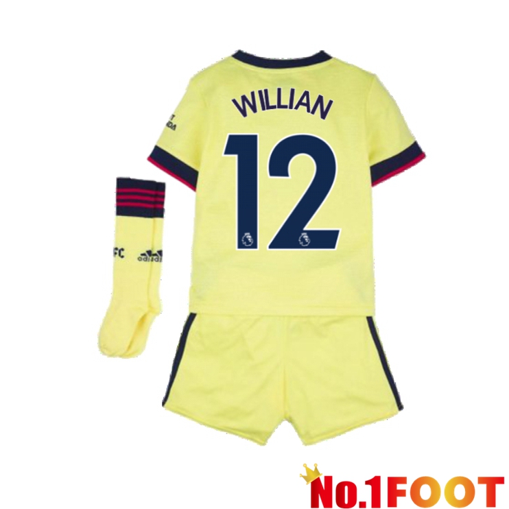 FC Arsenal (WILLIAN 12) Kids Away Jersey Yellow 2021/2022