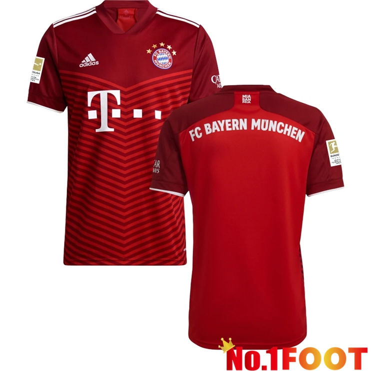 Bayern Munich Home Jersey Red 2021/22