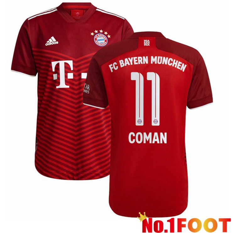 Bayern Munich (Coman 11) Home Jersey Red 2021/22