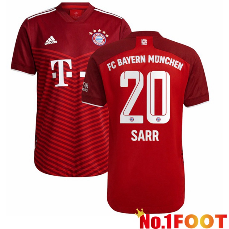 Bayern Munich (Sarr 20) Home Jersey Red 2021/22