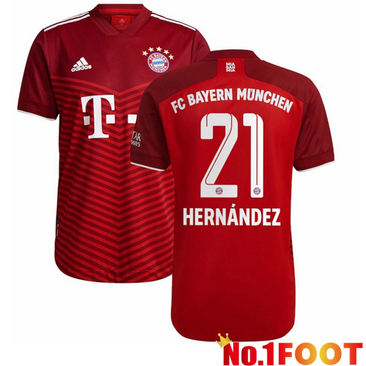 Bayern Munich (Hernández 21) Home Jersey Red 2021/22