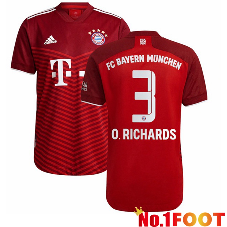 Bayern Munich (O. Richards 3) Home Jersey Red 2021/22