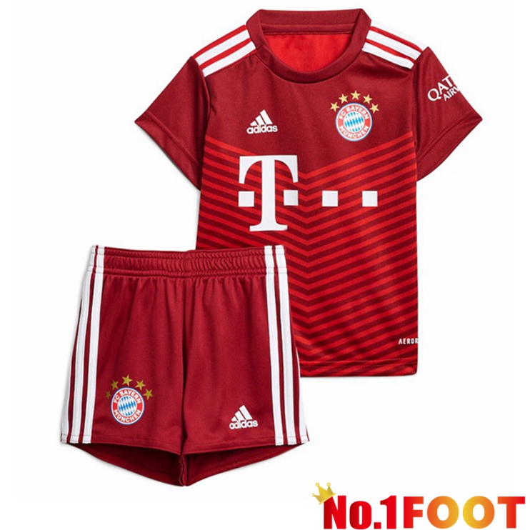 Bayern Munich Kids Home Jersey Red 2021/22