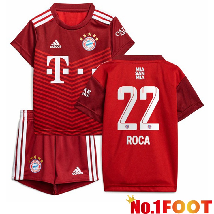 Bayern Munich (Roca 22) Kids Home Jersey Red 2021/22