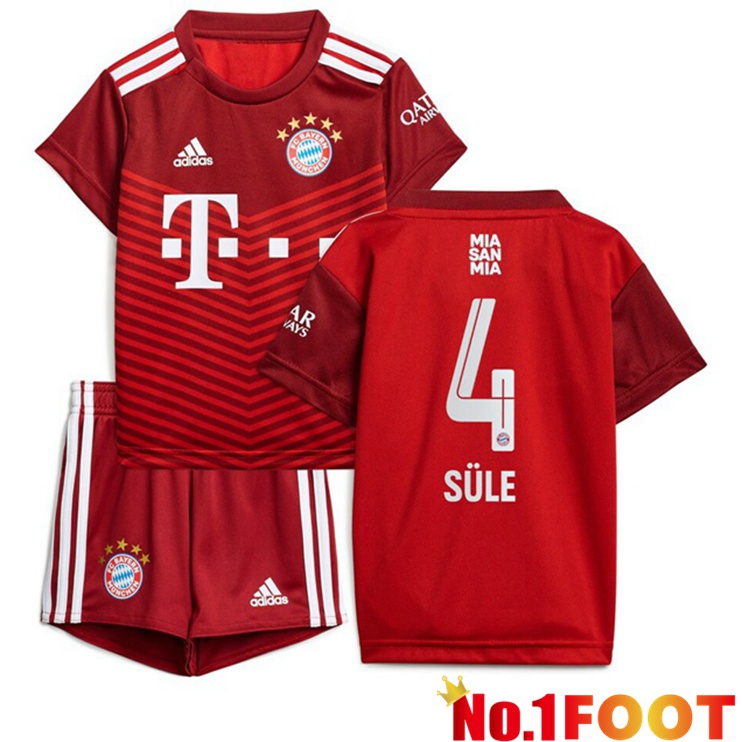 Bayern Munich (Süle 4) Kids Home Jersey Red 2021/22