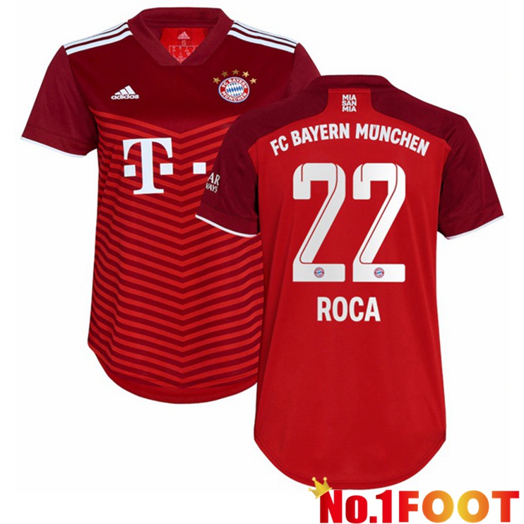 Bayern Munich (Roca 22) Womens Home Jersey Red 2021/22