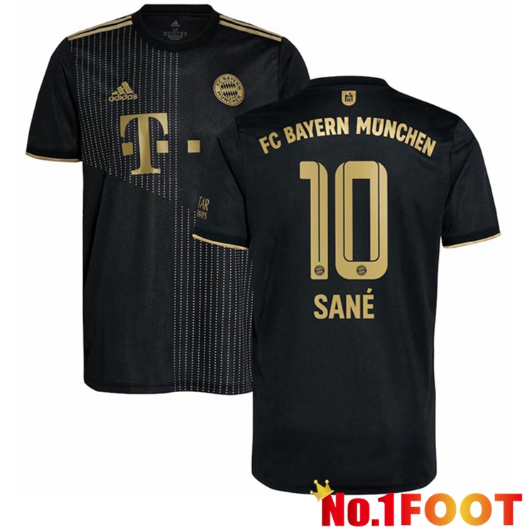 Bayern Munich (Sané 10) Away Jersey Black 2021/22