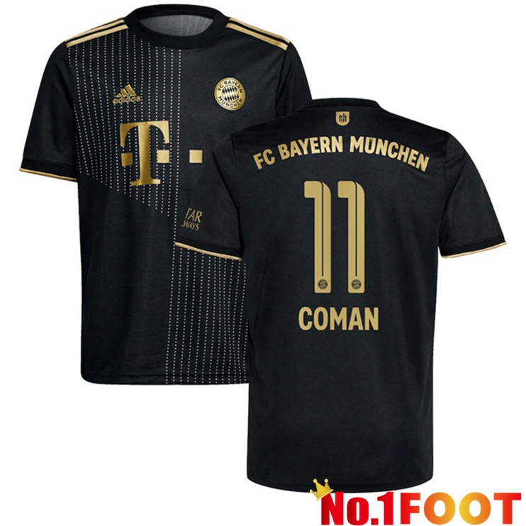 Bayern Munich (Coman 11) Away Jersey Black 2021/22