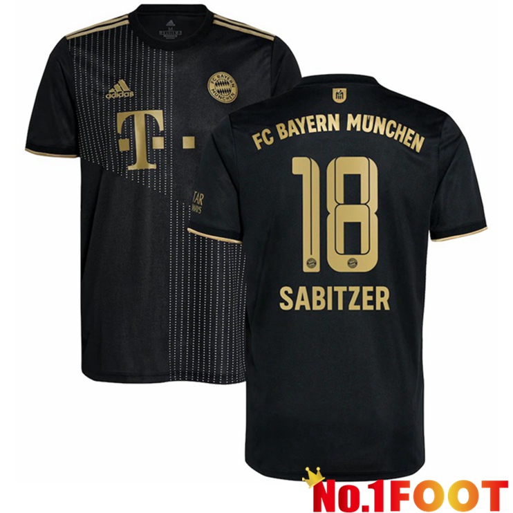 Bayern Munich (Sabitzer 18) Away Jersey Black 2021/22