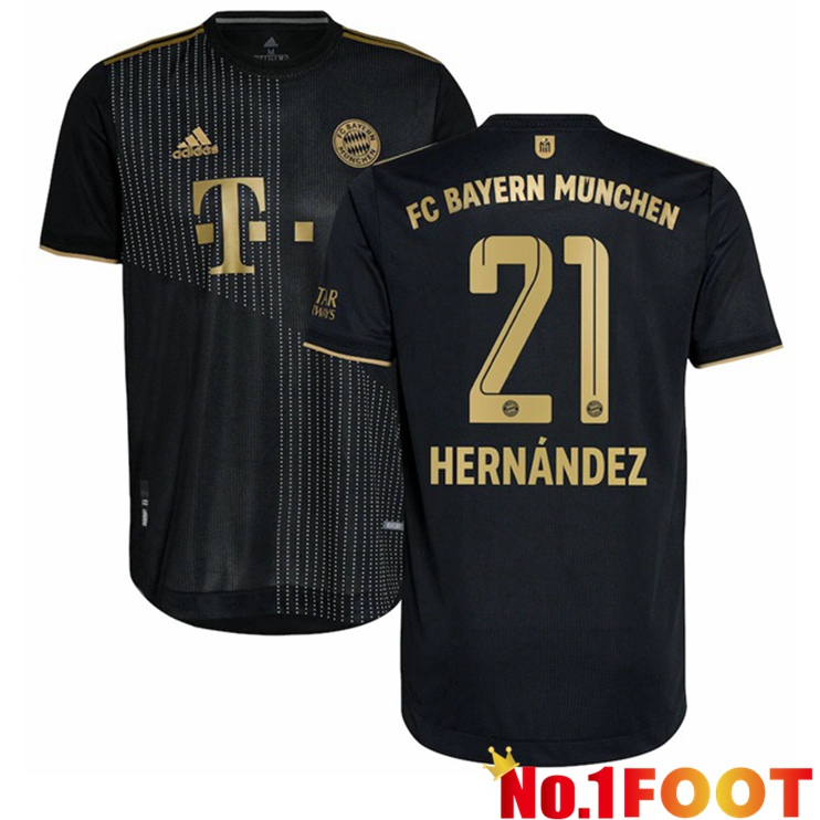 Bayern Munich (Hernández 21) Away Jersey Black 2021/22