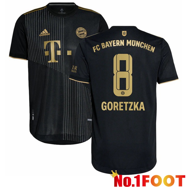 Bayern Munich (Goretzka 8) Away Jersey Black 2021/22