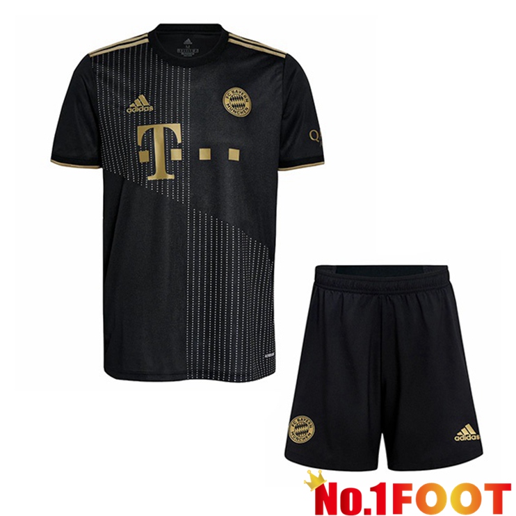 Bayern Munich Kids Away Jersey Black 2021/22