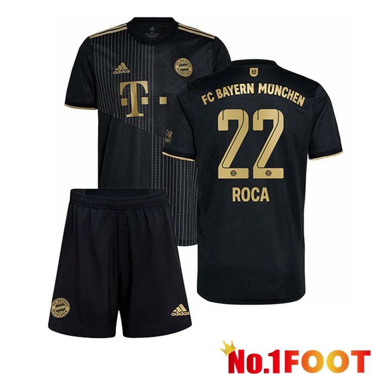 Bayern Munich (Roca 22) Kids Away Jersey Black 2021/22