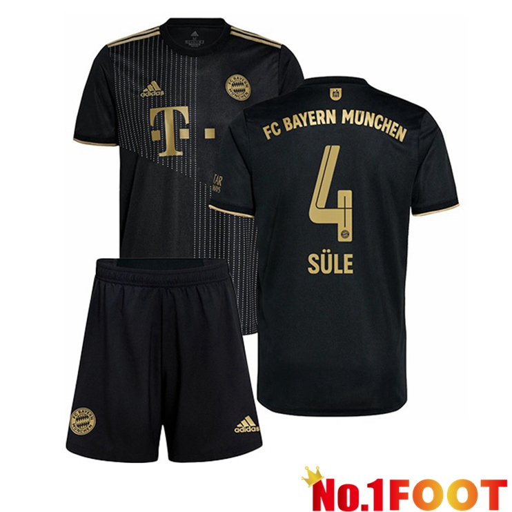 Bayern Munich (Süle 4) Kids Away Jersey Black 2021/22