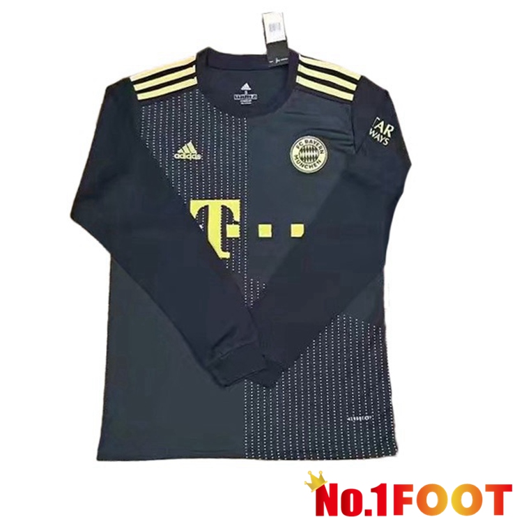 Bayern Munich Long sleeve Away Jersey Black 2021/22