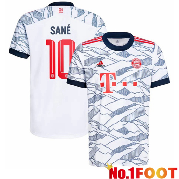 Bayern Munich (Sané 10) Third Jersey White 2021/22