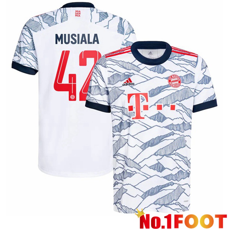 Bayern Munich (Musiala 42) Third Jersey White 2021/22