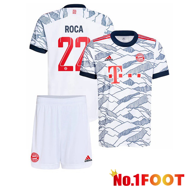 Bayern Munich (Roca 22) Kids Third Jersey White 2021/22