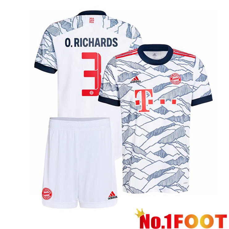 Bayern Munich (O. Richards 3) Kids Third Jersey White 2021/22