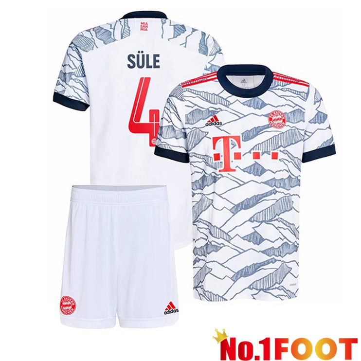 Bayern Munich (Süle 4) Kids Third Jersey White 2021/22