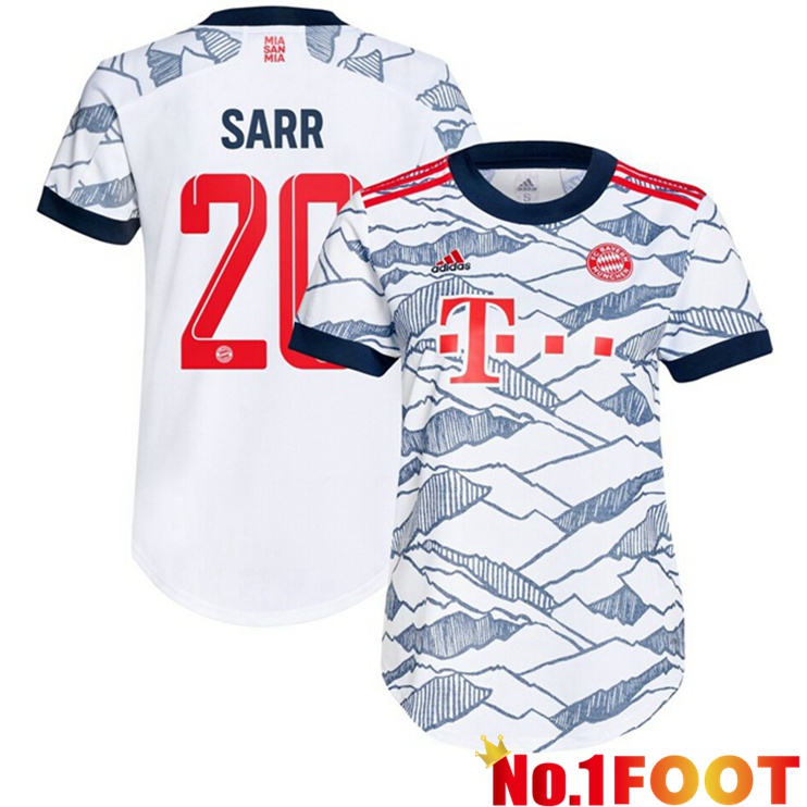 Bayern Munich (Sarr 20) Womens Third Jersey White 2021/22