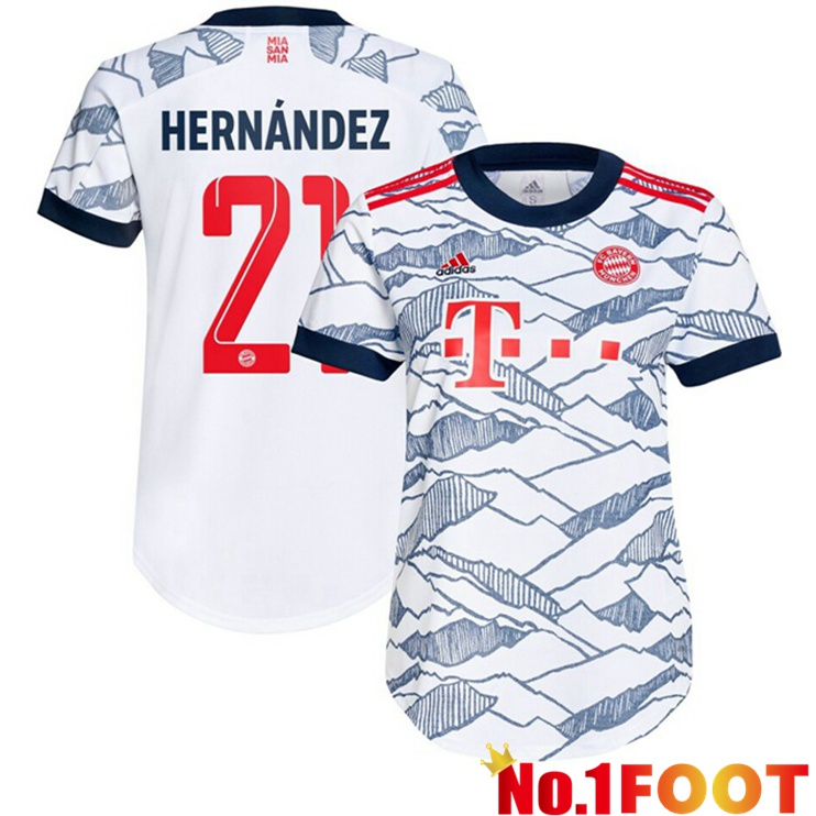 Bayern Munich (Hernández 21) Womens Third Jersey White 2021/22