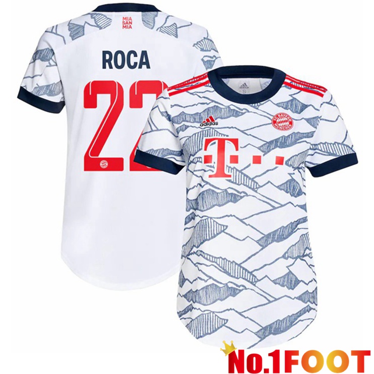 Bayern Munich (Roca 22) Womens Third Jersey White 2021/22