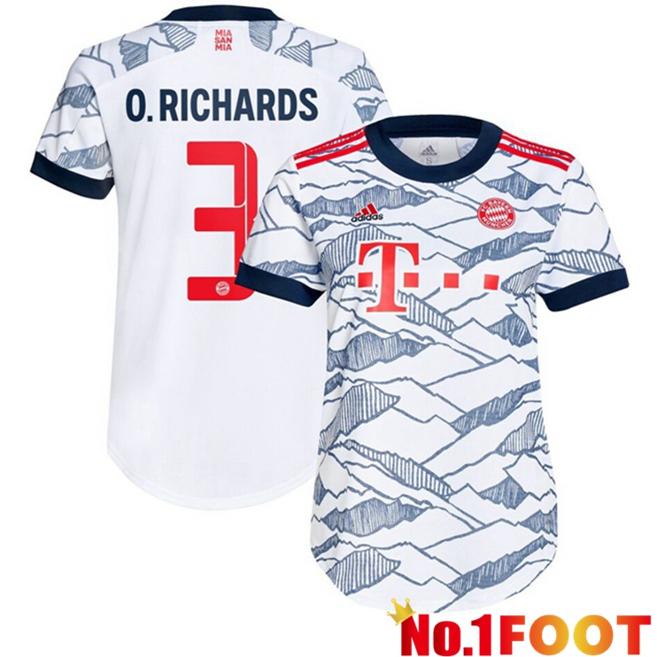 Bayern Munich (O. Richards 3) Womens Third Jersey White 2021/22