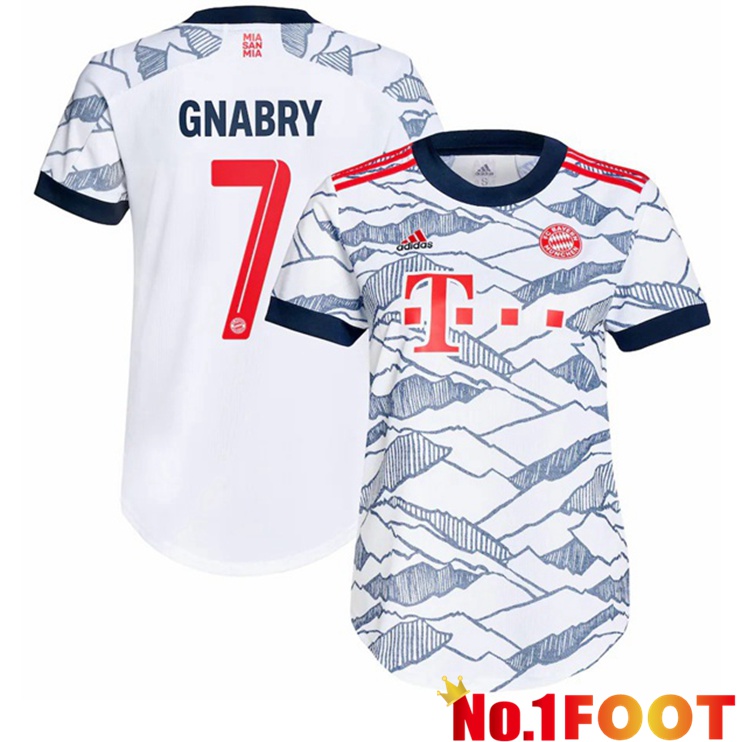 Bayern Munich (Gnabry 7) Womens Third Jersey White 2021/22