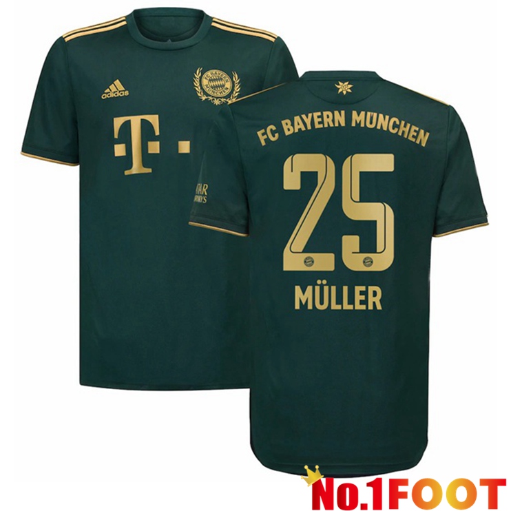 Bayern Munich (Müller 25) Fourth Jersey Green 2021/22