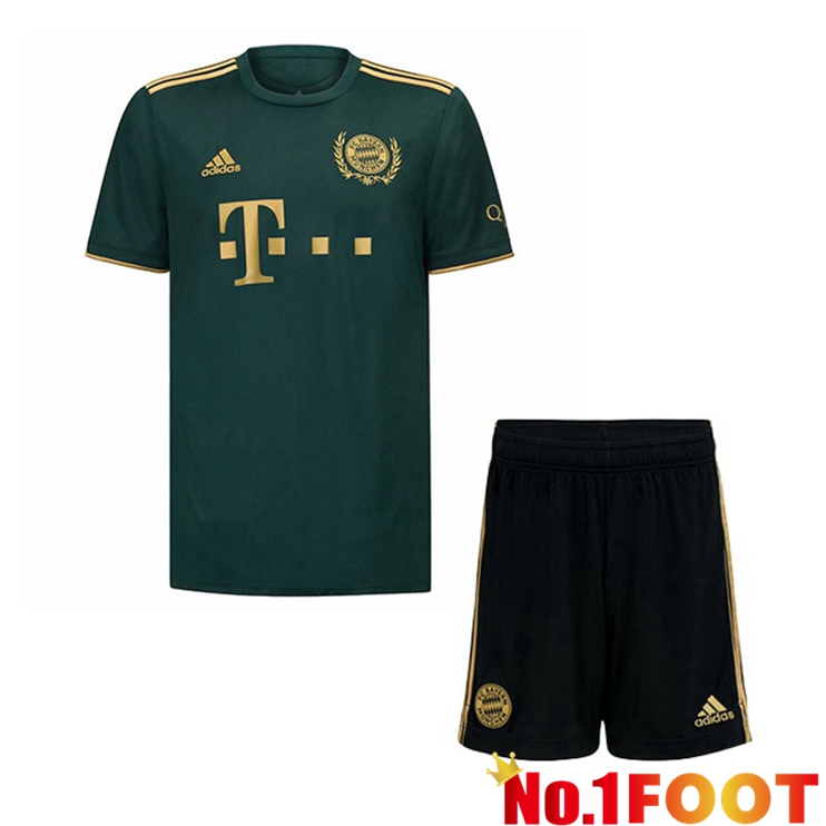 Bayern Munich Kids Fourth Jersey Green 2021/22