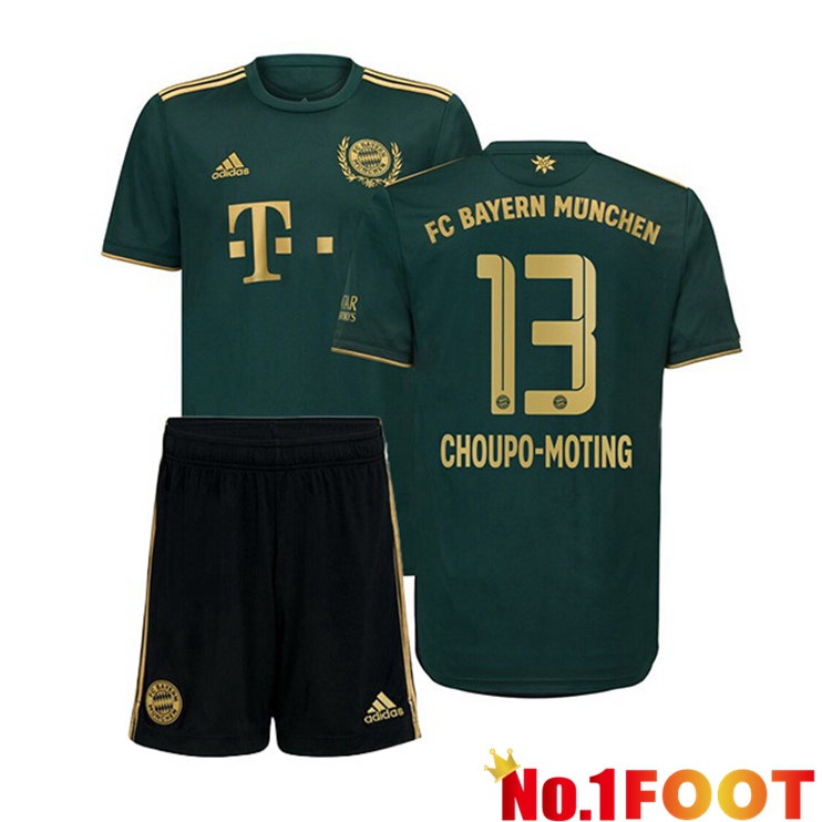 Bayern Munich (Choupo-Moting 13) Kids Fourth Jersey Green 2021/22