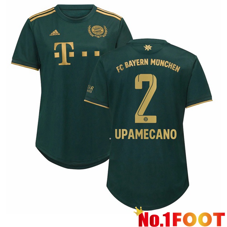 Bayern Munich (Upamecano 2) Womens Fourth Jersey Green 2021/22