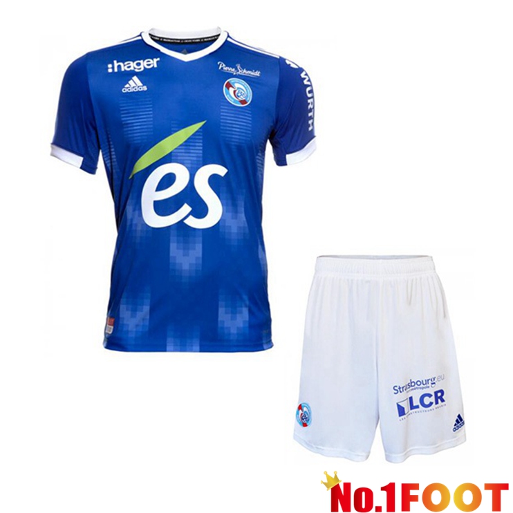 RC Strasbourg Alsace Kids Home Jersey 21/22