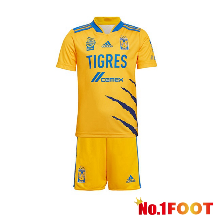 Tigres UANL Kids Home Jersey Yellow 2021/22