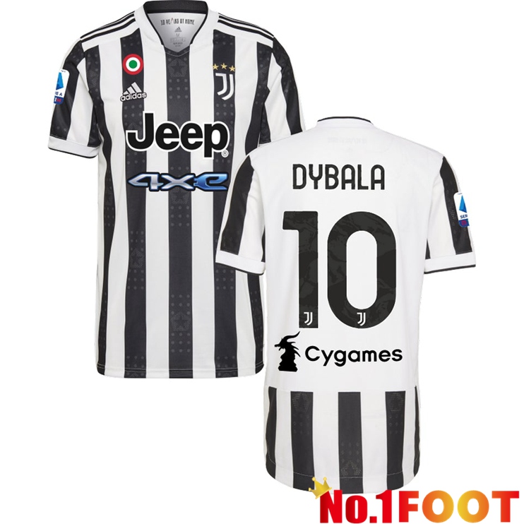 Juventus (DYBALA 10) Home Jersey Black/White 2021/2022