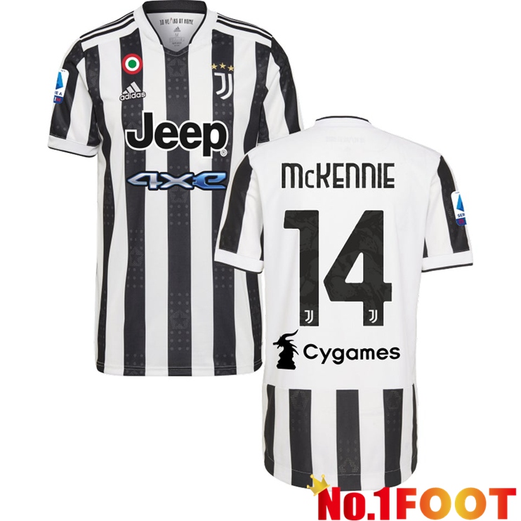 Juventus (McKENNIE 14) Home Jersey Black/White 2021/2022