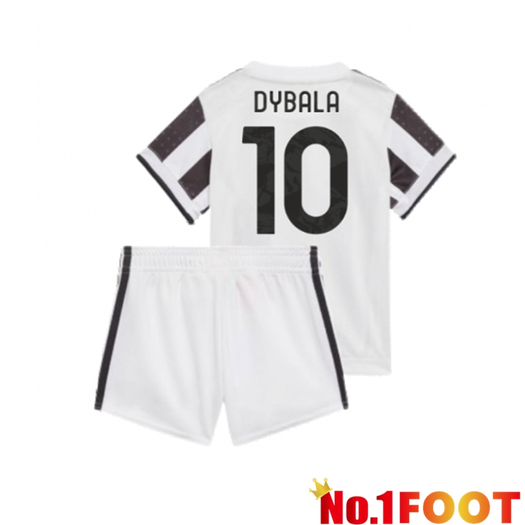 Juventus (DYBALA 10) Kids Home Jersey Black/White 2021/2022