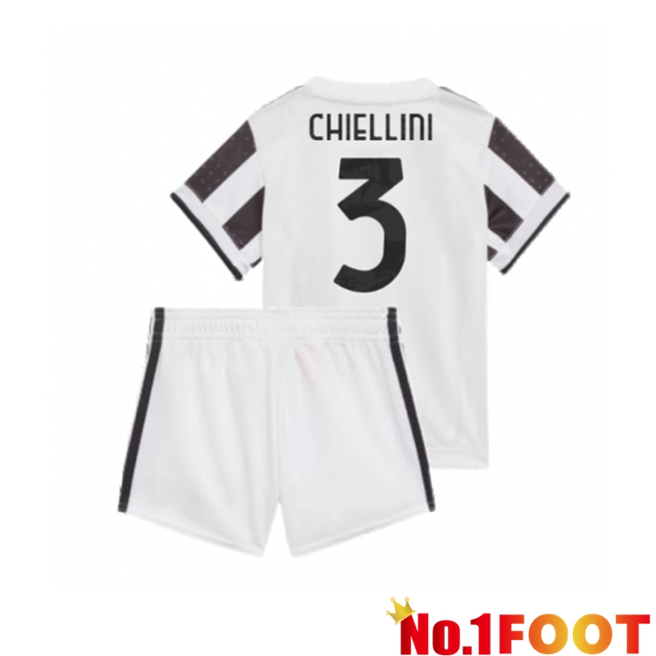 Juventus (CHIELLINI 3) Kids Home Jersey Black/White 2021/2022