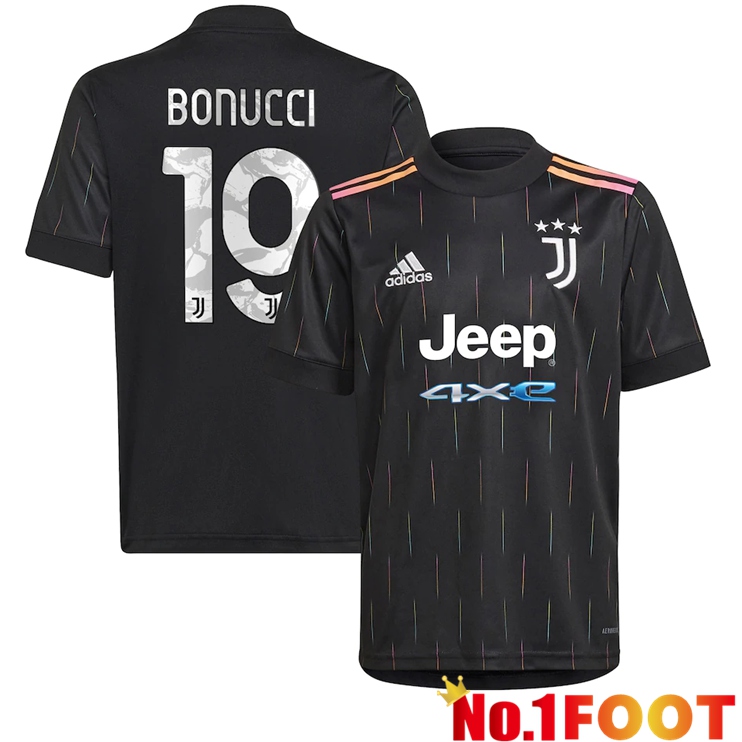 Juventus (Bonucci 19) Away Jersey Black 2021/2022