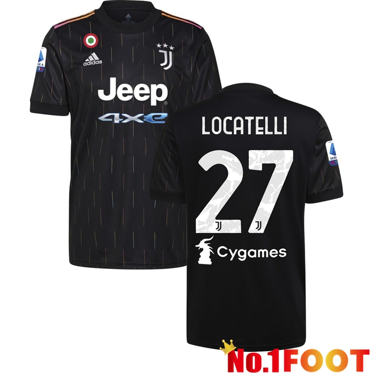 Juventus (LOCATELLI 27) Away Jersey Black 2021/2022