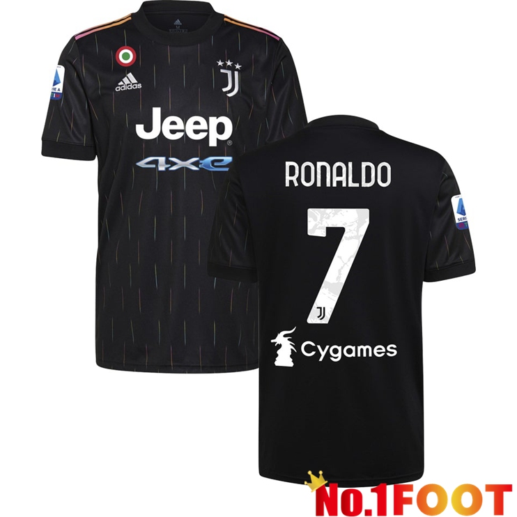 Juventus (RONALDO 7) Away Jersey Black 2021/2022