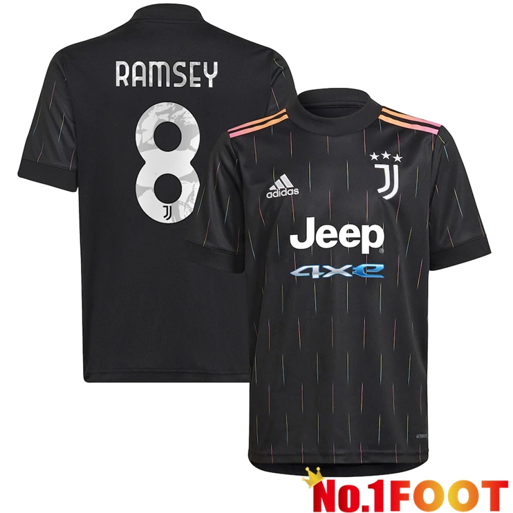 Juventus (Ramsey 8) Away Jersey Black 2021/2022 - Click Image to Close